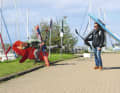 Beim Thema Material-transport sind Wingsurfer im Vorteil.