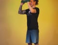 Breathe in and bring the band back in front of you before you start the next push forwards (1). This sequence should be seen as a movement and repetition.  Ten repetitions over two to three sets will make your shoulders burn.  Alternatively, you can also perform the exercise with a knotted towel.