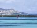 The water colours around Stintino can easily compete with those of the Caribbean. In the early and late season, you can often surf alone here.