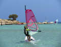 Sails that are too large and boards that are too small are the most common mistakes when learning