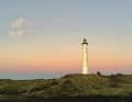 ...und der Leuchtturm Lyngvig Fyr zwischen Hvide Sande und Søndervig.