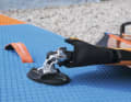 A universal joint is particularly advantageous for large boards.
