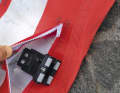 The Duotone camber can be adjusted with a screw on the rigged sail.