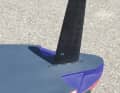 The high-quality 41 mm carbon fin sits in a reinforced deep-tuttle box...