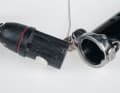 The push button on the NeilPryde mast cup visibly clicks into place...