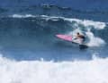 Robby can't understand that many young riders in Ho'okipa drift around practically incapacitated with equipment that is far too small.
