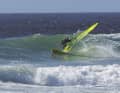 Initiate the turn to the wave by consistently loading the hooks and let the pull out of the sail.