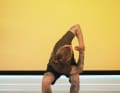 Yoga-Übung Twisted Chair