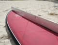 It's all just looks: the Bruch board, with virtually no bend in the deck, surfs just as freely over choppy waves...