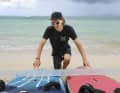 Extreme representatives in the freeride test: The Starboard Carve with a concave deck like a slalom racer and the Bruch Freedom, rounded like a big wave shape.