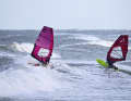 Only those who surf mainly in breaking waves like these should consider a thoroughbred wave board.