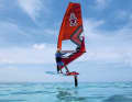 Windsurf foiling can give you a feeling of absolute ease in ten knots of wind and, unlike wing foiling, gives you the security of being able to bob home dry even in four knots.