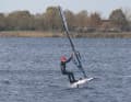 Moritz has found the perfect set-up with a 78 centimetre wide board and 650 front wing. The 12-year-old has been foiling for two years.