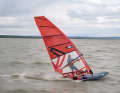 With a little surfing finesse, the Jag flies directly but freely over the otherwise rough Lake Neusiedl.