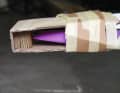 Effective impact protection can be taped to the board in two minutes using two pieces of cardboard.