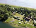 It doesn't get much better than this - the grounds of Windsurfing Club Jade border on the Jade Bay and Lake Banter.