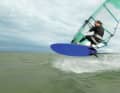 If the fin is offset forwards on the base, this minimises the negative effects on upwind running and turning characteristics.