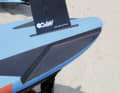 The single-stage cutouts significantly reduce the surface area in the tail. This usually results in more top speed and a freer, "higher" planing position.