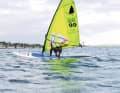 Head dip - a freestyle trick from the late 70s is also coming back into fashion for windsurfing fan Lasse Brudek.