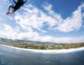 La Réunion - viewed from the barrel and with Antoine Martin flying over it
