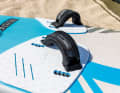 Foot straps: Provide a secure hold for the feet on the board; screwed into the plugs and onto the footpads