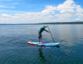 The bend is clearly recognisable in the mirror-smooth water
