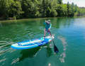 Das breite Board dreht schnell und sicher