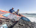 ...und hat mit Papa Björn den wohl bekanntesten Windsurf-Coach der Welt