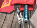 The rope runs - optimally sorted - through the rollers.