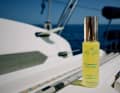 The first product was a hair oil to care for hair damaged by the sun and salt water