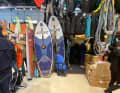 The inflatable step-on board STX Freeride 250 is also available. The price: 699 euros