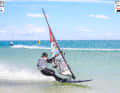 Heidi Ulrich from Switzerland specialises in speed surfing.