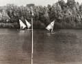 Stand-up sailing in black and white. This is what windsurfing looked like in 1974.