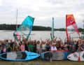 The 500 members of the Hilden Windsurfing Club did not all fit into the anniversary photo