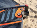 More power or rather more control: the double clew eyelet makes trim variants possible.