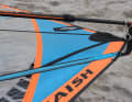 The sail is made entirely of latticed material