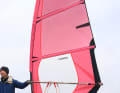 The sail is light as a feather on the scales