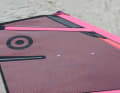 The printed marking in the top helps you find the right luff trim