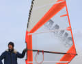 Now the sail has less luff curve and a slightly shorter boom dimension