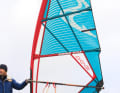 Up to 4.7, the EvoQ is a four-batten sail, after which a fifth batten comes into play