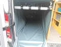 A customised tunnel made of waterproof tarpaulin can simply be screwed in with a few strips