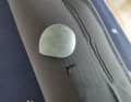 First cut a piece of the repair material to size. The patch should be a few centimetres larger than the hole