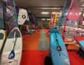 In addition to windsurfing, SUPs and wingfoil equipment are of course part of the programme