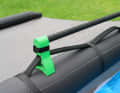 A small Velcro strip is attached to prevent the connection from coming loose