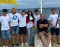 With the young German sailors from the Bavarian Sailing Association at the Junior World Championships in Brest