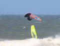 Jumps were rarely sighted, as the wind was quite gusty under land
