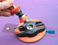 The lower part can remain on the board if desired