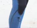 There's a small pocket on the shin for a key