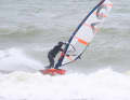 The legs are already bent at the start of the bottom turn