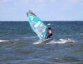 Kiri Thode was one of the riders who despaired of the light wind in freestyle